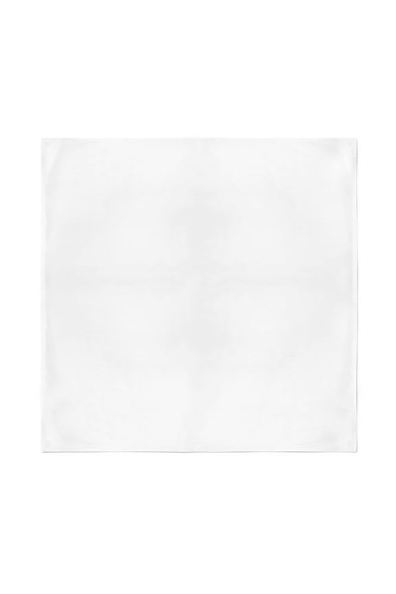 One Dozen Plain Bandanas 12 Pack Head Scarf 22 inches (White)