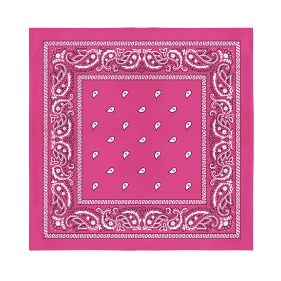Jordefano Paisley Polyester Unisex Bandanas - Pack of 14 - Bulk Wholesale (Hot
