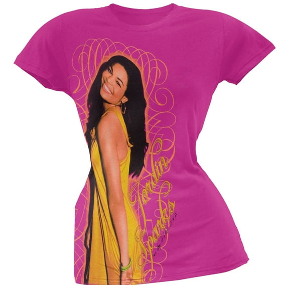 Jordin Sparks - Yellow Dress Juniors T-Shirt