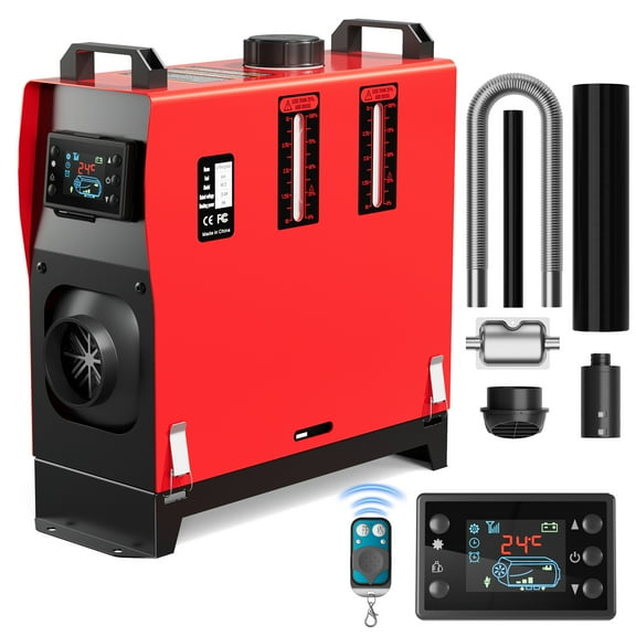 Joreek 5KW Diesel Heater 12V, Portable Parking Diesel Air Heater All-in-one with Remote Control, 5L/1.3Gal Fuel Tank, Auto Start-Stop and Fast Heating for Boat Bus RV and Trailer