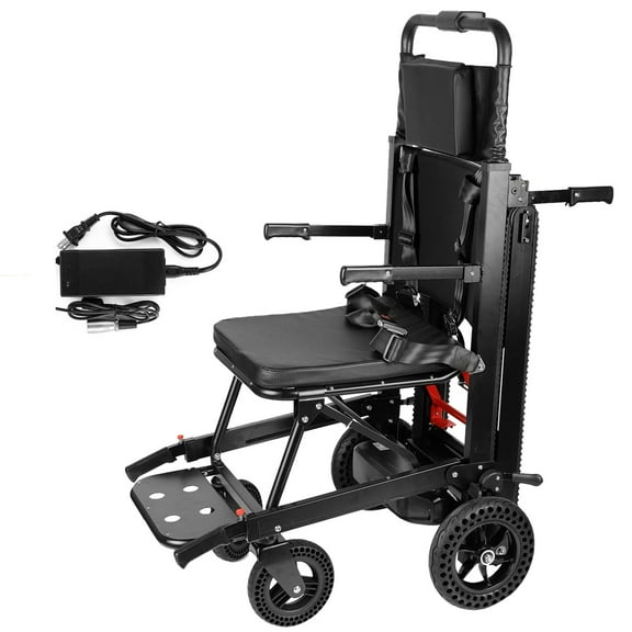 Joreek Powered Wheelchair Stair Climbing Wheelchair Electric Mobile Stair Lifts Chair for Seniors Foldable Stair Chair 440lbs Max Load