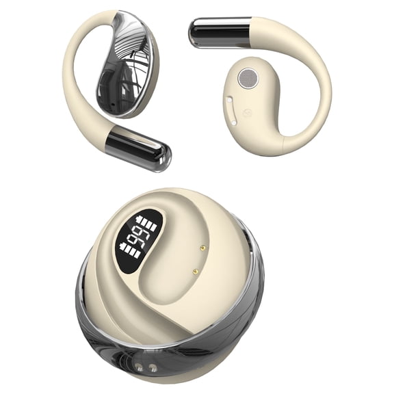 AI Language Translator Earbuds, OWS 3 in 1 Translation Earbuds Real Time, 150 Languages & Accents with 10 Offline Packs, Two Way Translation Device for Travel Business Study, White