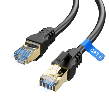 Jorenca Cat8 Ethernet Patch Cable 15 ft Indoor RJ45 Network Internet LAN Cable Stranded Cord Faster
