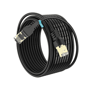Jorenca Ethernet Patch Cable 50 ft Cat 8 Faster Ethernet Network Internet Cord RJ45 LAN Cable High Speed