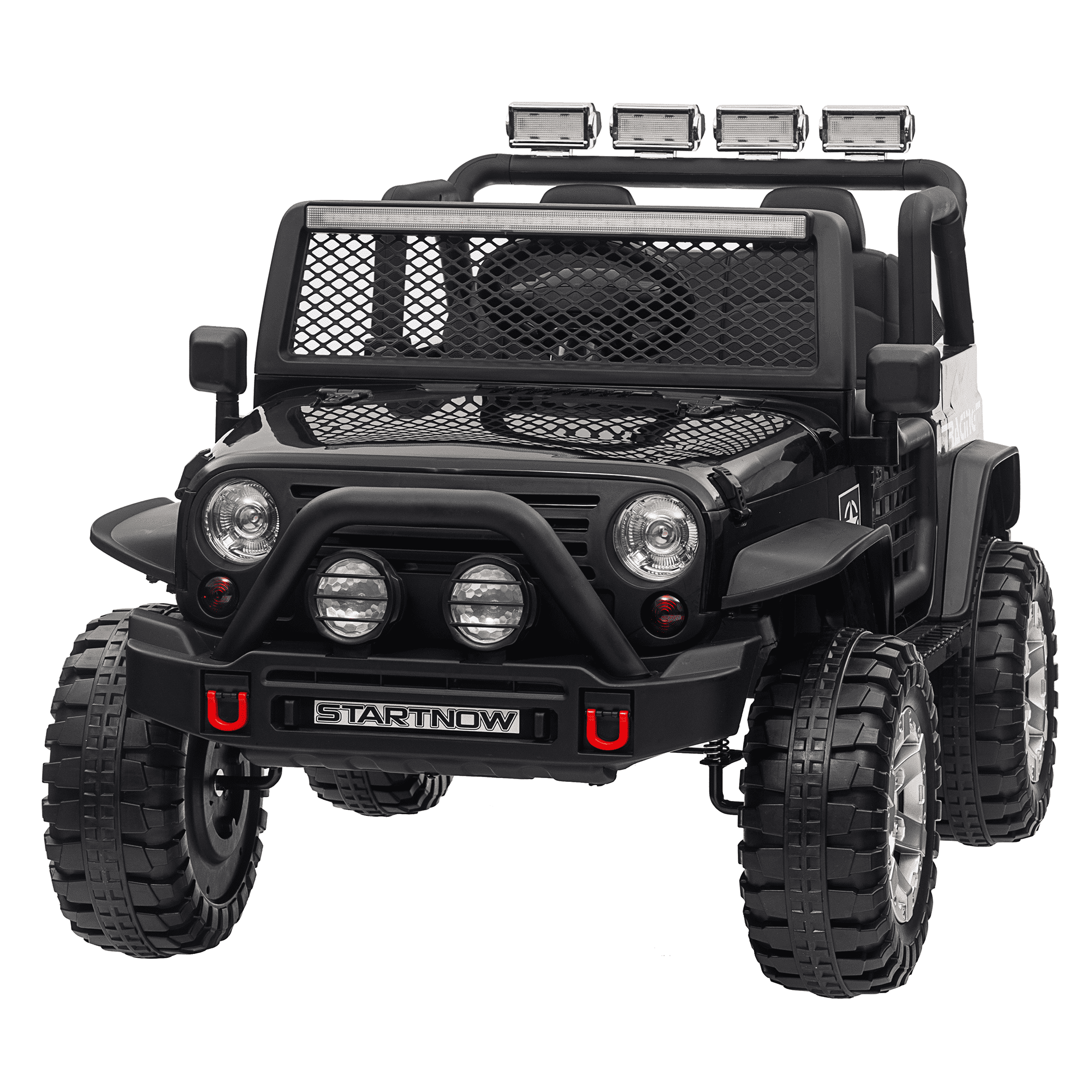 Jorfly 24V Powered Ride on Cars ,4WD Extra large Real 2 Seat Ride on Toys with Remote Control, LED Light, MP3 Player, Electric Vehicles Ride on Truck,Ultimate Electric Adventure Vehicle(Black)