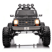 Jorfly 24V Ride on Car with Remote Control, XL 2 Seater 4WD/2WD Switchable Truck w/4X200W Motor, 20 Inch Wide Seat, Gift Flower Power Car Wheels 24 Volt Big Truck for Boys Girls,Black