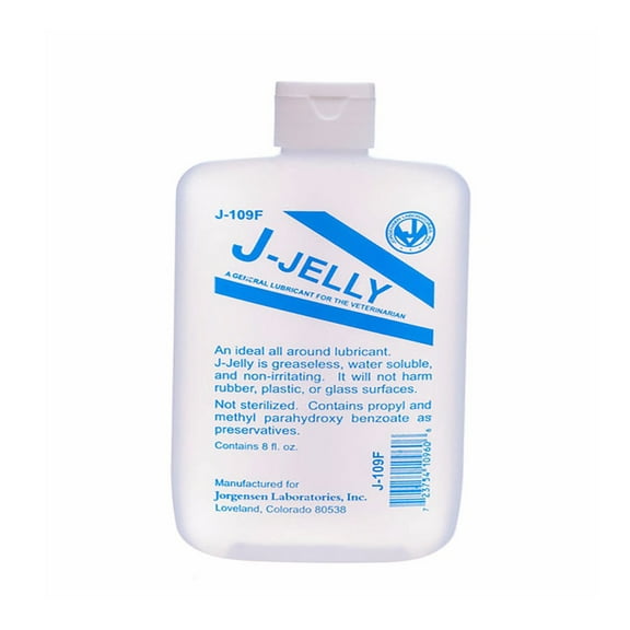 Jorg Jorvet J-Jelly Flask for Pets General Lubricant Rectal and Obstetrical 8 oz
