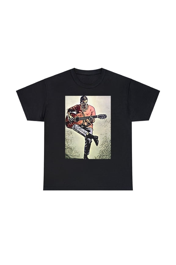 Jorge Ben Jor Graphic Print Crew Short Sleeve Unisex Heavy Cotton Art Tee Shirt