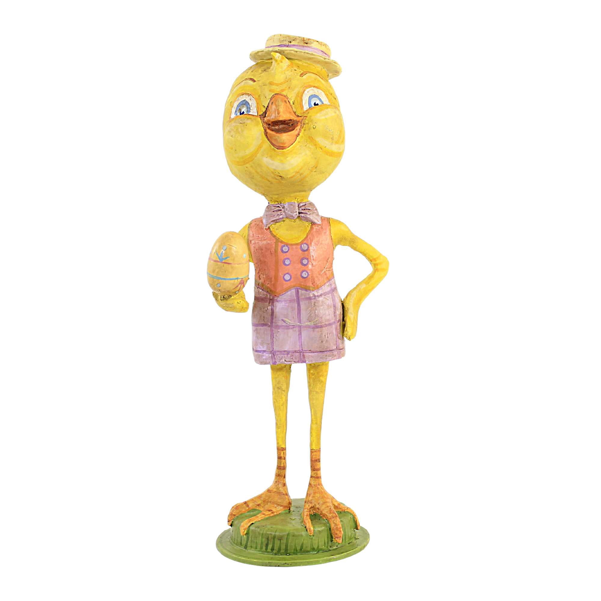 Jorge De Rojas Dapper Chickadee Polyresin Easter Spring Egg 43049