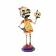 thumbnail image 1 of Jorge De Rojas Marcella - One Figurine 8.75 Inch, Polyresin - Halloween Skeleton Pumpkin 43056, 1 of 3