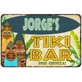 thumbnail image 1 of Jorge's TIKI BAR Island Gift Sign Metal Wall Decor 16 x 24 Matte Finish Metal 116240058270, 1 of 1