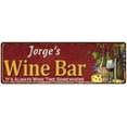 thumbnail image 1 of Jorge's Wine Bar Red Gift Home Kitchen Decor 6x18 Sign 206180056384, 1 of 1