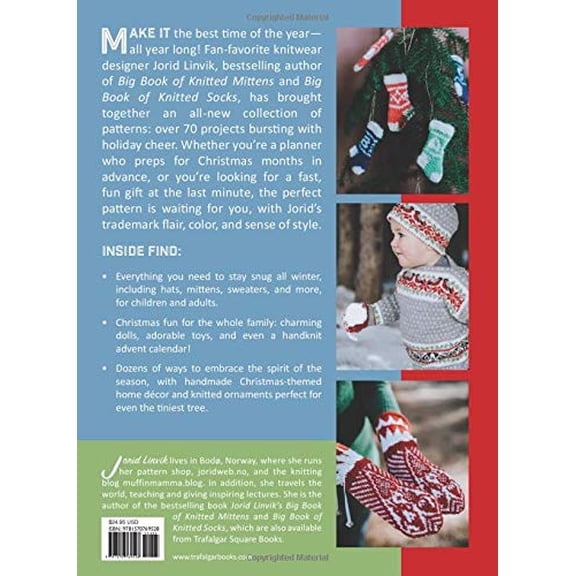 Pre-Owned Jorid Linvik's Big Book of Christmas Knits: Over 70 Scandinavian Holiday Patterns Linvik, Jorid