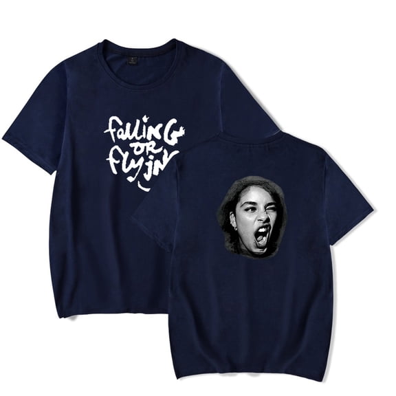Jorja Smith FALLING OR FLYING T-shirt Merch pop graphics print Crewneck Unisex Trend Casual Short Sleeve Top