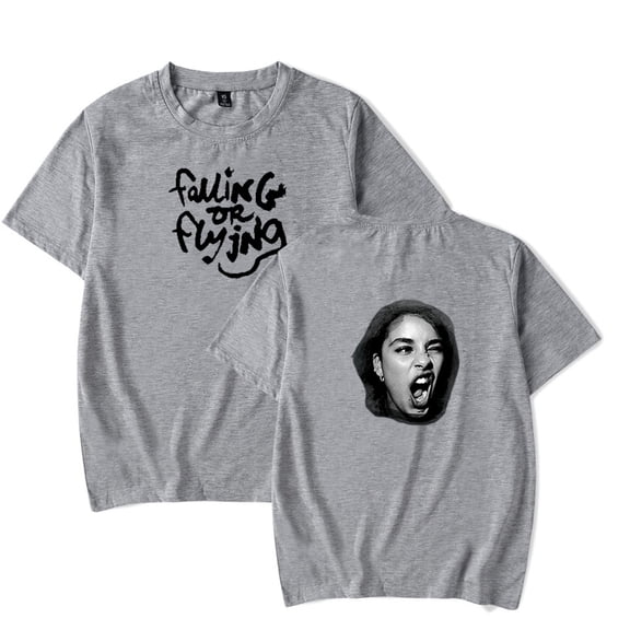 Jorja Smith FALLING OR FLYING T-shirt Merch pop graphics print Crewneck Unisex Trend Casual Short Sleeve Top