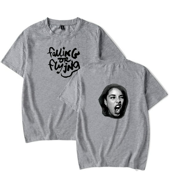 Jorja Smith FALLING OR FLYING T-shirt Merch pop graphics print Crewneck Unisex Trend Casual Short Sleeve Top