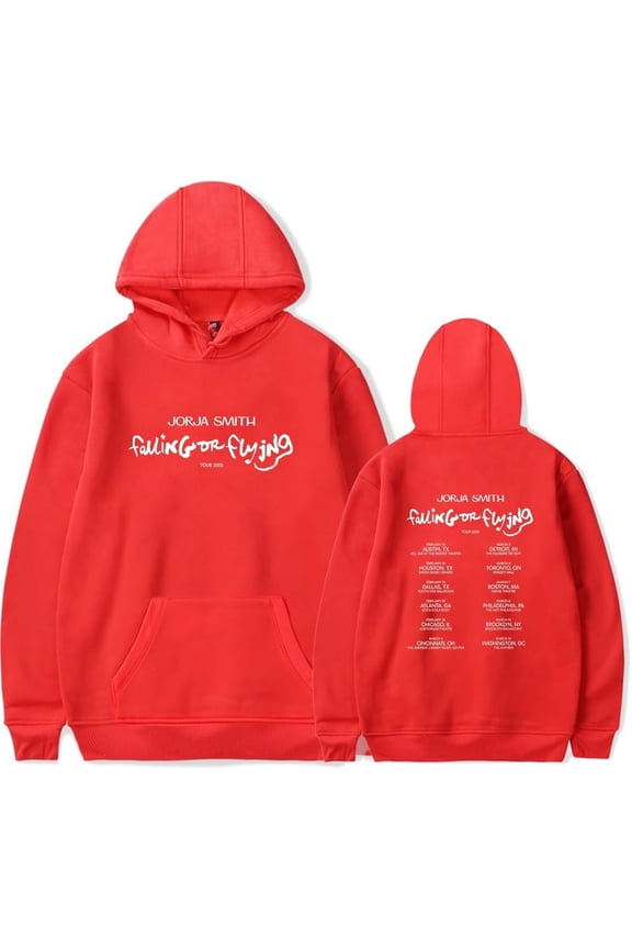Jorja Smith Falling Or Flying Tour 2025 Merch Hoodies Casual Hooded Sweatshirt Unisex Pullover Clothing