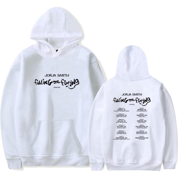 Jorja Smith Falling Or Flying Tour 2025 Merch Hoodies Casual Hooded Sweatshirt Unisex Pullover Clothing