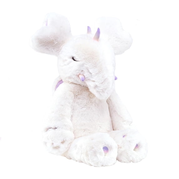 Jorkei Elephant Stuffed Animal - Soft Baby Elephant Plush Travel Size Plush Toy for Toddlers, Nursery Decor White 21.65 inch 103