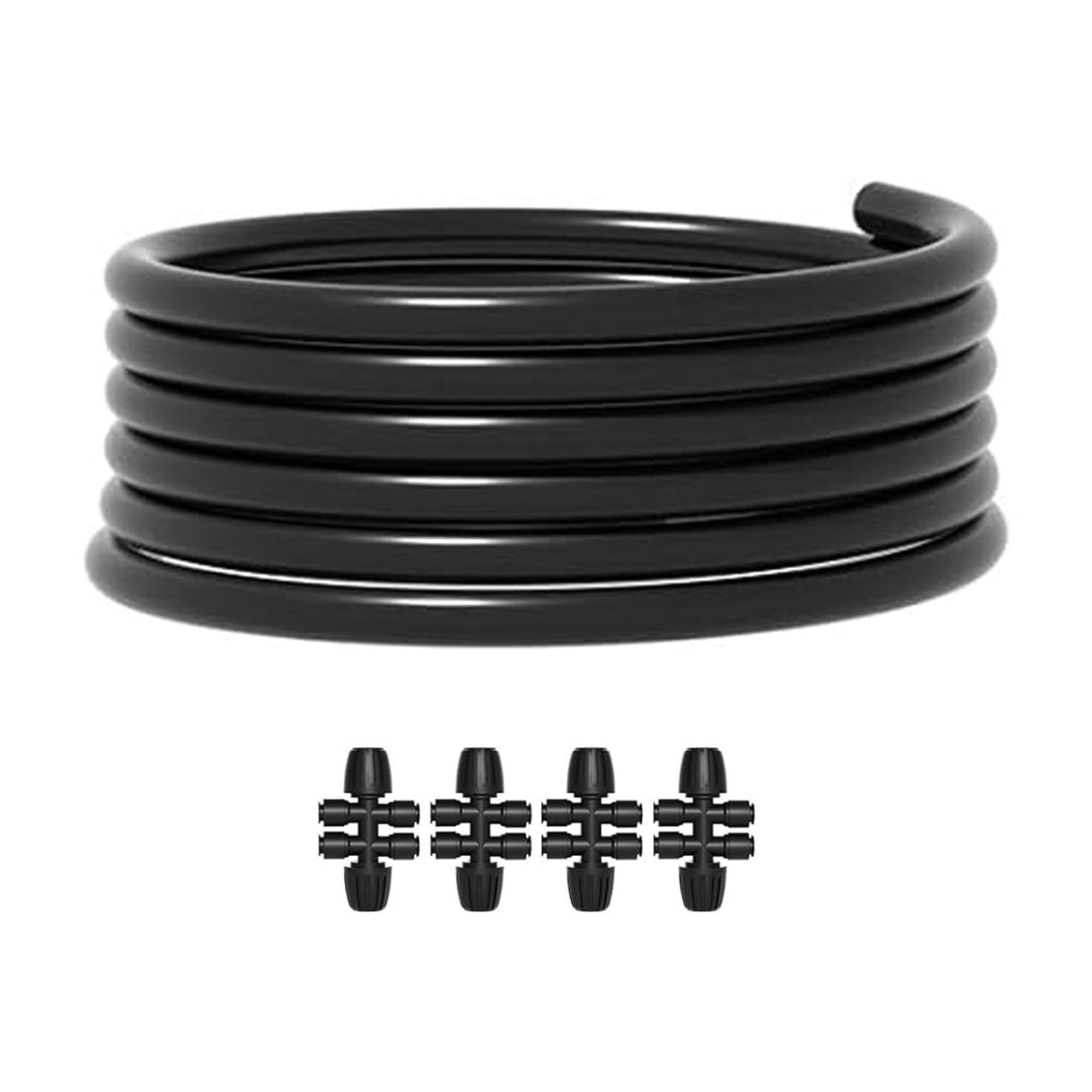 Jorking 50FT 1 2 Inch Irrigation Tubing With 4 Pack 6 Way Connector jorking-50ft-1-2-inch-irrigation-tubing-with-4-pack-6-way-connector