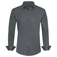 thumbnail image 1 of Jorlat Men's Dress Shirt Long Sleeve Wrinkle-Free Stretch Solid Casual Button Down Shirts, 1 of 7