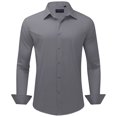thumbnail image 1 of Jorlat Men's Dress Shirts Business Casual Button Down Shirts Stretch Stain Shield Long Sleeve Solid Formal Shirt, 1 of 7