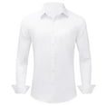 thumbnail image 1 of Jorlat Men's Dress Shirts Business Casual Button Down Shirts Stretch Stain Shield Long Sleeve Solid Formal Shirt, 1 of 7