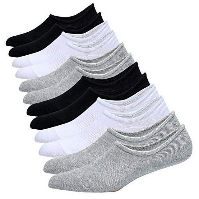 Jormatt 6Pack Men's No Show 1315 Athletic Sneaker Socks, Low Cut