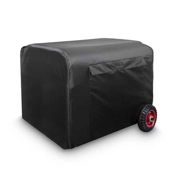 Jorohiker Generator Cover Waterproof 32"Lx24"Wx24"H, Portable Generator Cover with Elastic Drawstring, Weather/UV Resistant 420D Oxford Cover for Universal Outdoor Generators 5000-10000 Watt, Black