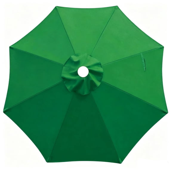 JOROHIKER 9ft Patio Umbrella Replacement Canopy Only,Outdoor Table Market Yard Umbrella Top for Outdoor Canopy with 8 Ribs, Forest Green