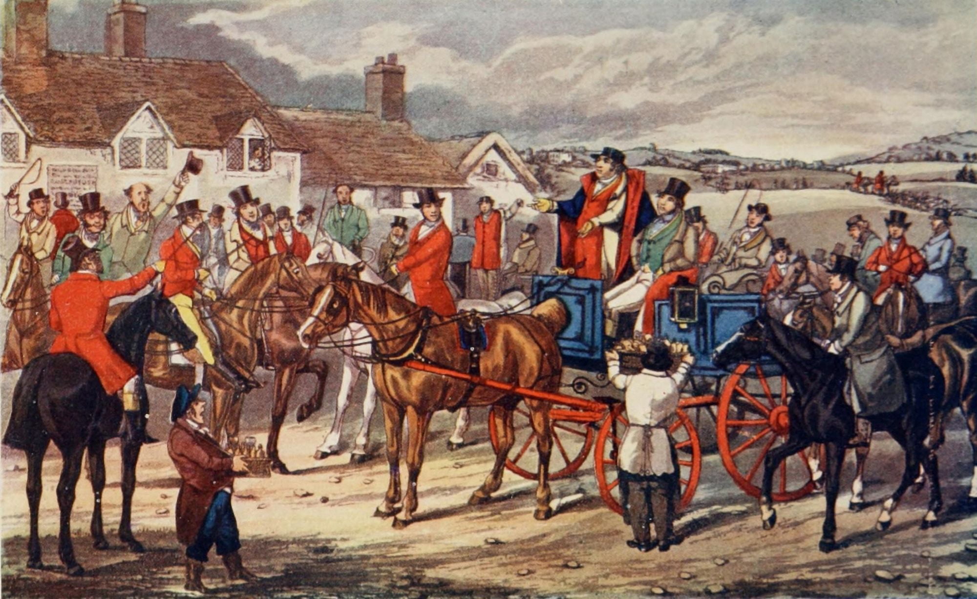 Jorrockss Jaunts & Jollities 1903 No Surrey Hounds Canvas Art - Henry Alken (24 x 36)