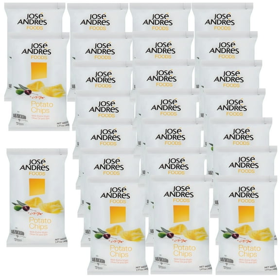Jos Andrs Foods Potato Chips, 1.41 oz, 24 Pack