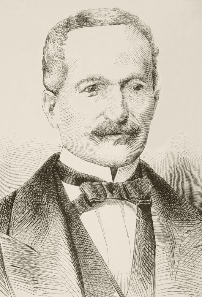 Jos Balta Y Montero 1814 To 1872 President Of Peru From 1868 To 1872 From A 19Th Century Illustration Canvas Art - Ken Welsh Design Pics (24 x 34)