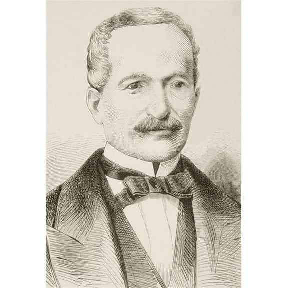Jos Balta Y Montero, 1814 to 1872 President of Peru From 1868 to 1872 From A 19th Century Illustration Poster Print, 24 x 34 - Large