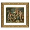 thumbnail image 1 of José Camarón Boronat 14x12 Gold Ornate Wood Frame and Double Matted Museum Art Print Titled - The Judgement of Paris, 1 of 4