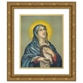 thumbnail image 1 of Jos. F. Buh 12x14 Gold Ornate Wood Frame and Double Matted Museum Art Print Titled - Painful Material (1882), 1 of 4