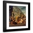 thumbnail image 1 of José Juárez 19x24 Black Modern Framed Museum Art Print Titled - Miracles of the Blessed Salvador of Horta, 1 of 5