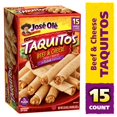 José Olé Beef & Cheese Flour Taquitos 22.5 oz, 15 ct.
