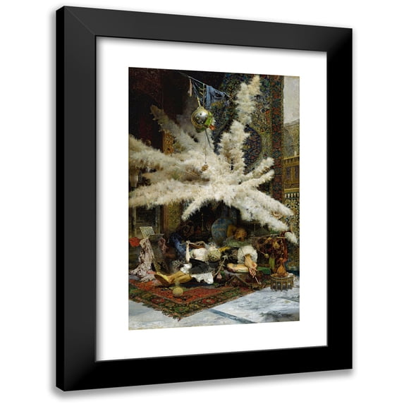 José Villegas Cordero 13x18 Black Modern Framed Museum Art Print Titled - Spanish Siesta