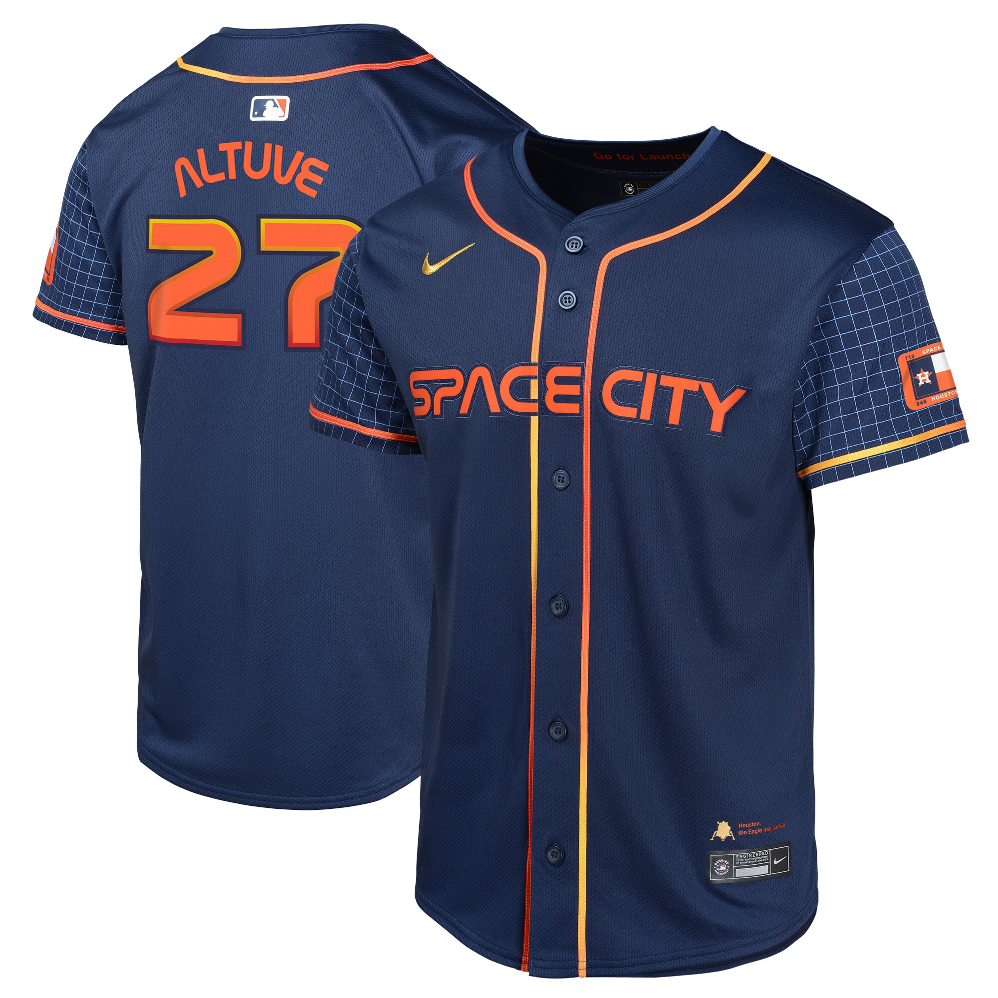 Jose Altuve Houston_Astros Youth Navy City Connect Limited Player