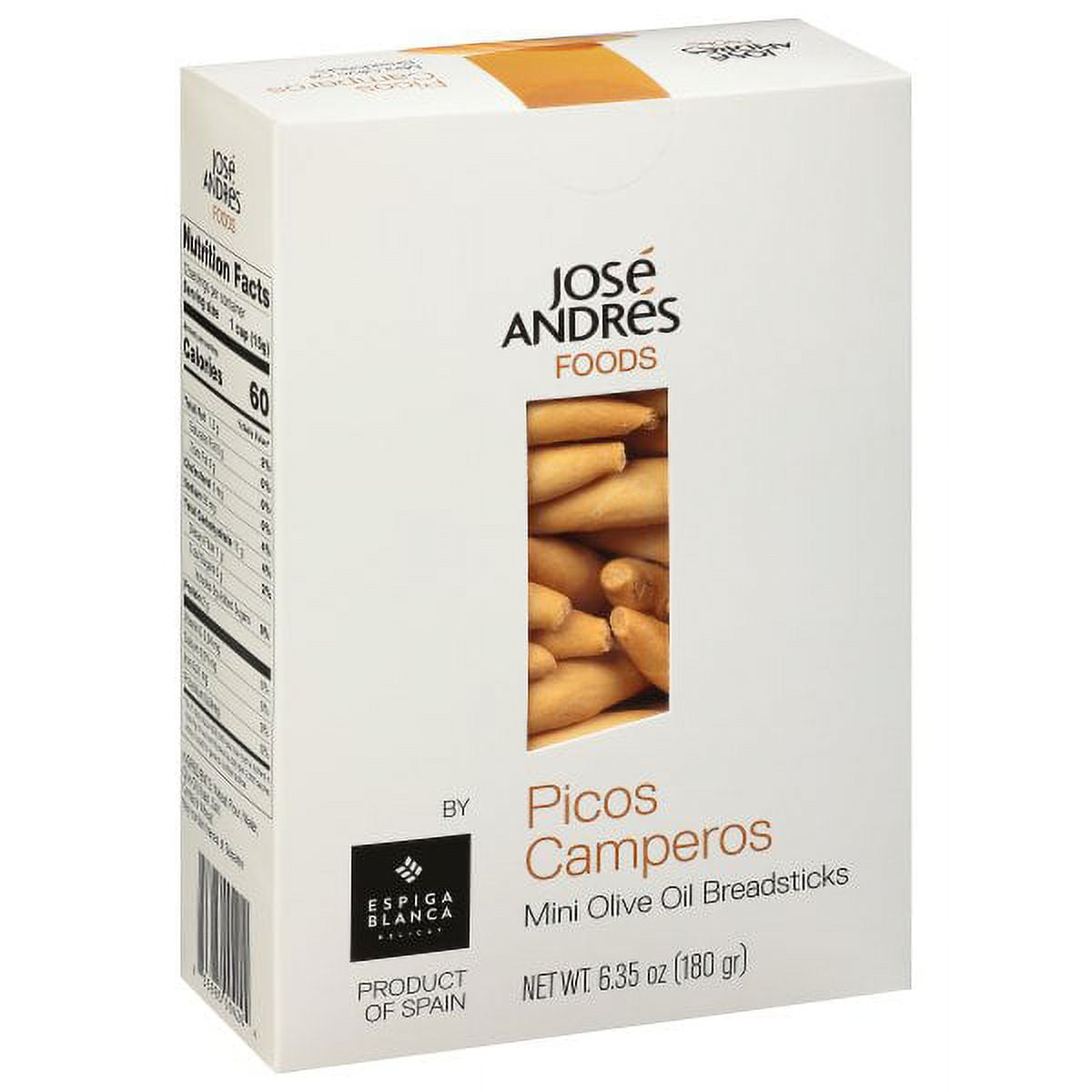 Jose Andres Foods Picos Camperos Mini Olive Oil Breadsticks, 6.35 Ounce