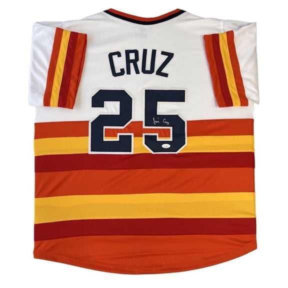 Jose Cruz Signed Autographed Rainbow Jersey JSA Authentication