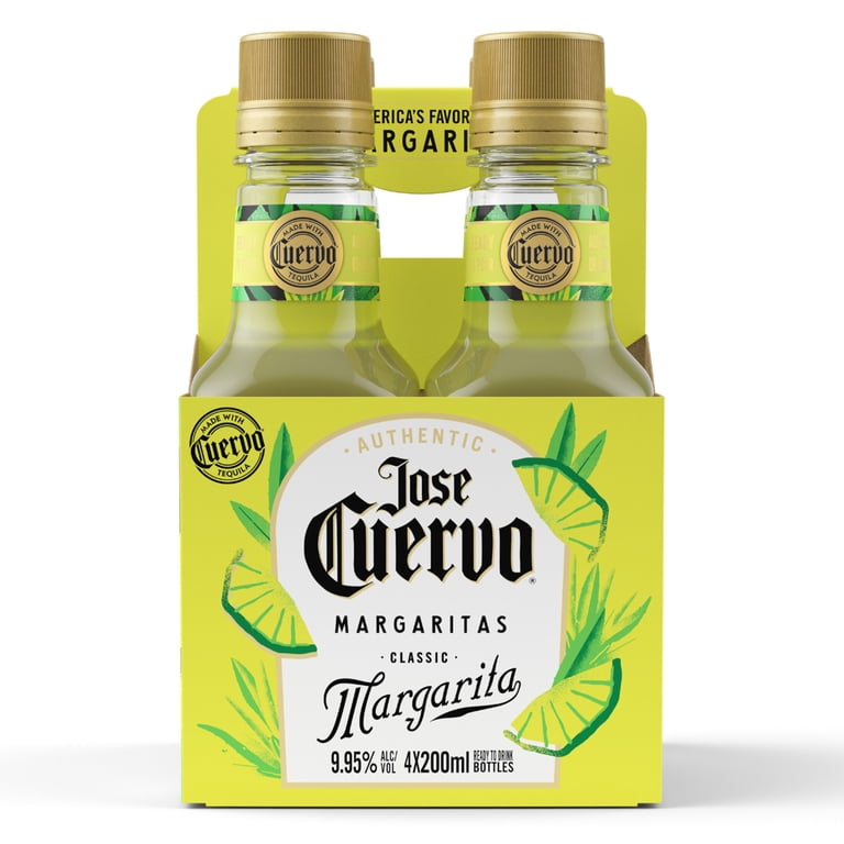 キューゼニアマルチボトル4種入　希少未開栓古酒　20-334 Jose Cuervo Authentic Margarita Classic Lime Cocktail, 4 pack, 200