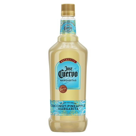 Jose Cuervo Authentic Margarita Coconut Pineapple Ready to Serve, 9.95% ABV, 1.75 L Plastic Bottle