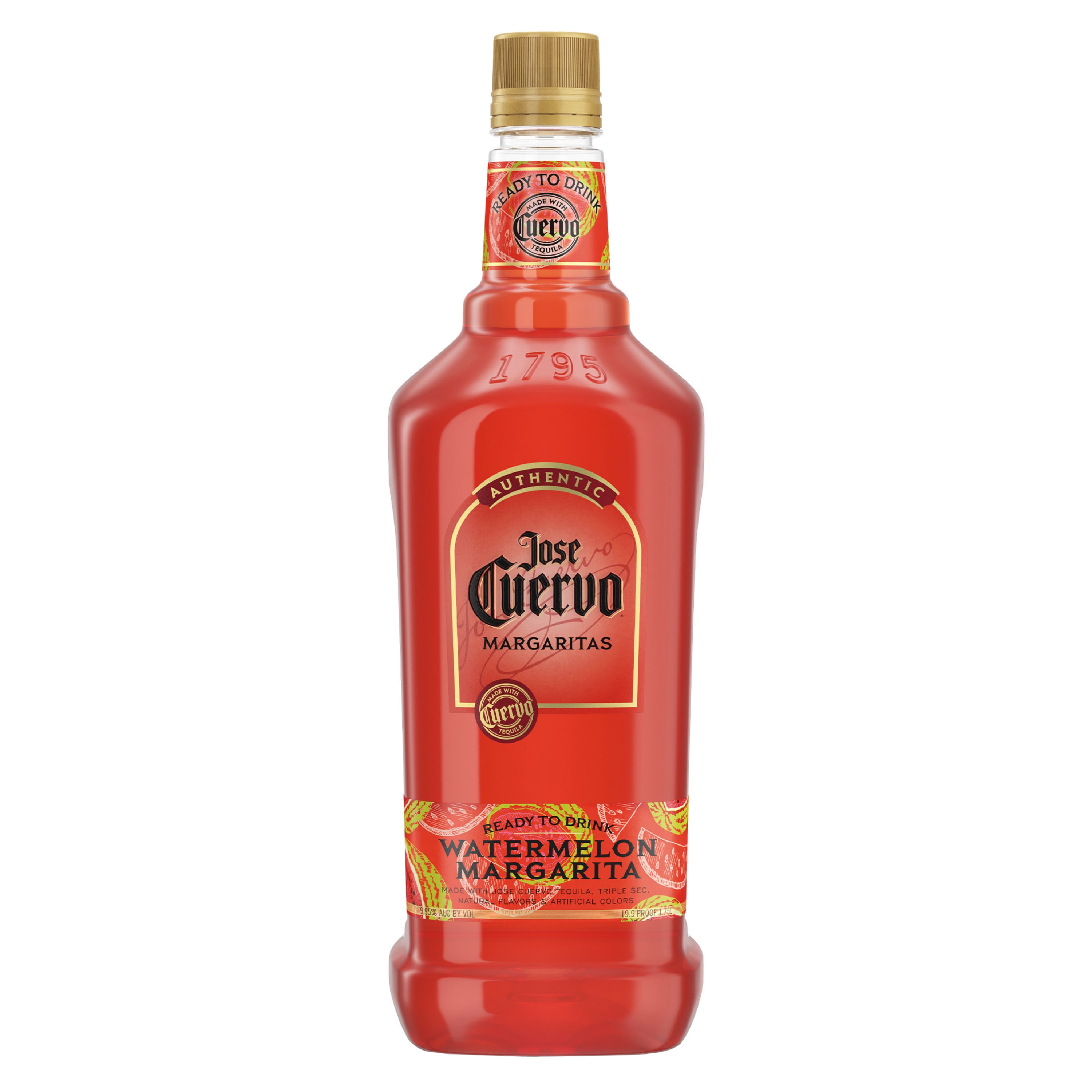 Jose Cuervo Authentic Margarita Watermelon, 9.95% ABV, 1.75 L Plastic Bottle
