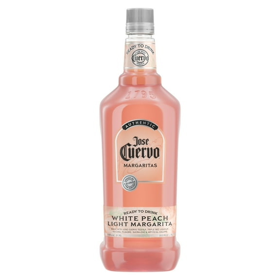 Jose Cuervo Authentic Margarita White Peach Light, 9.95% ABV, 1.75 L Plastic Bottle