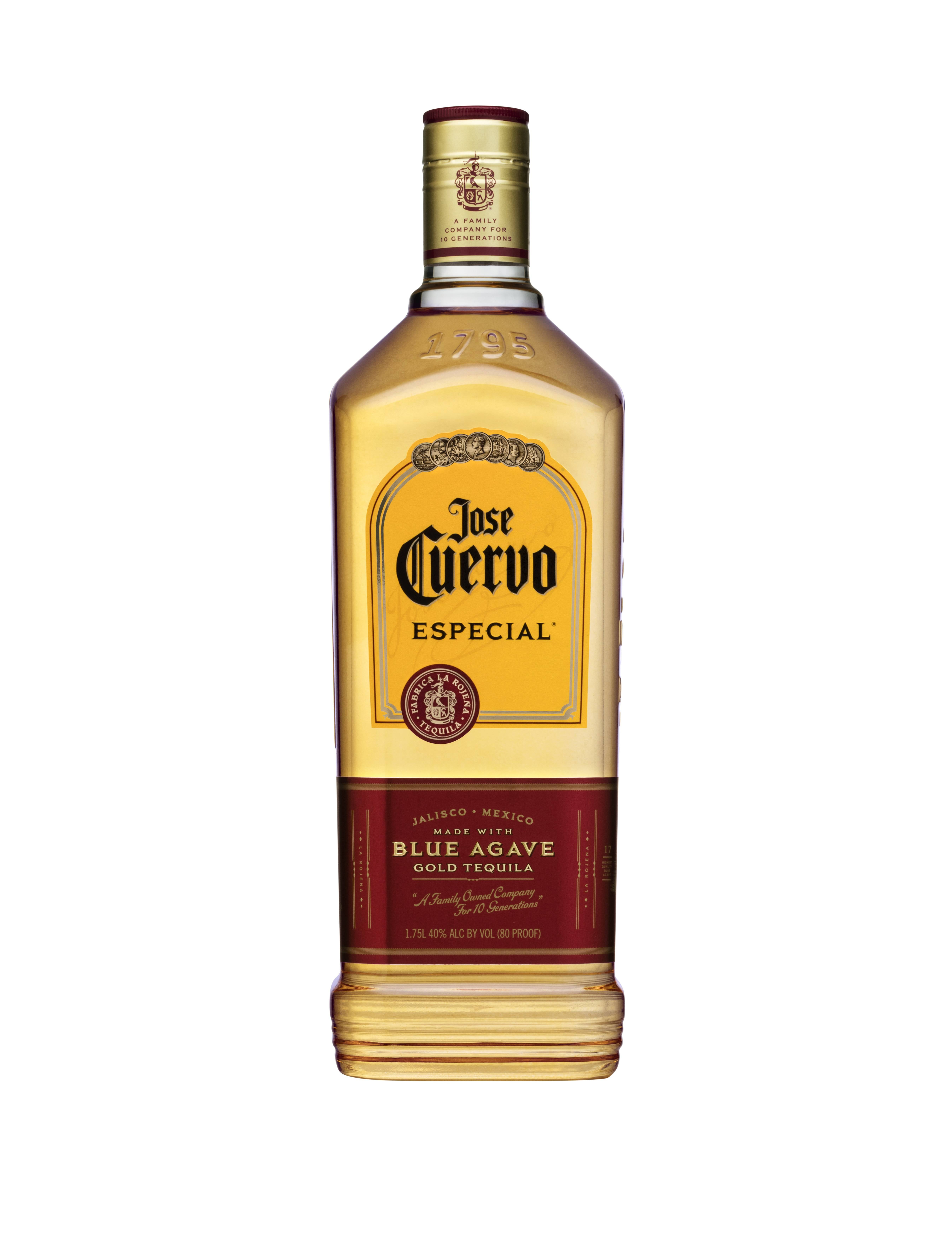 Jose Cuervo Especial Gold Tequila, 40% ABV, 80 Proof, 1 Count, 1.75 L Glass Bottle
