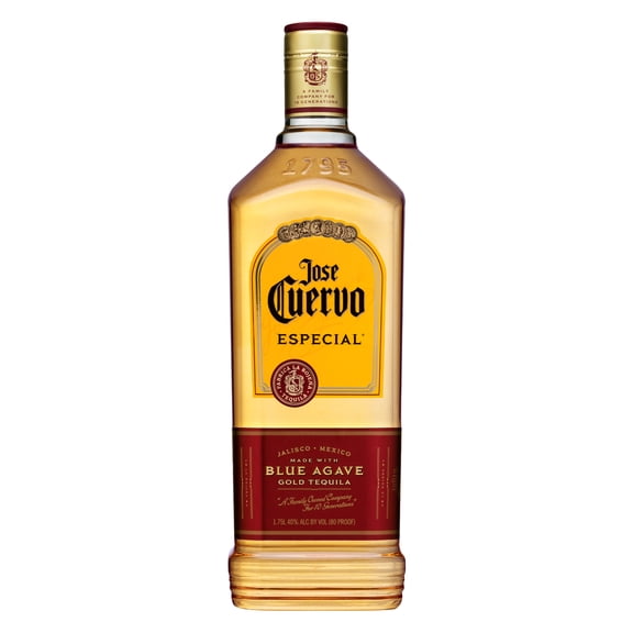 Jose Cuervo Especial Gold Tequila, 1.75 L Glass Bottle, 40% ABV