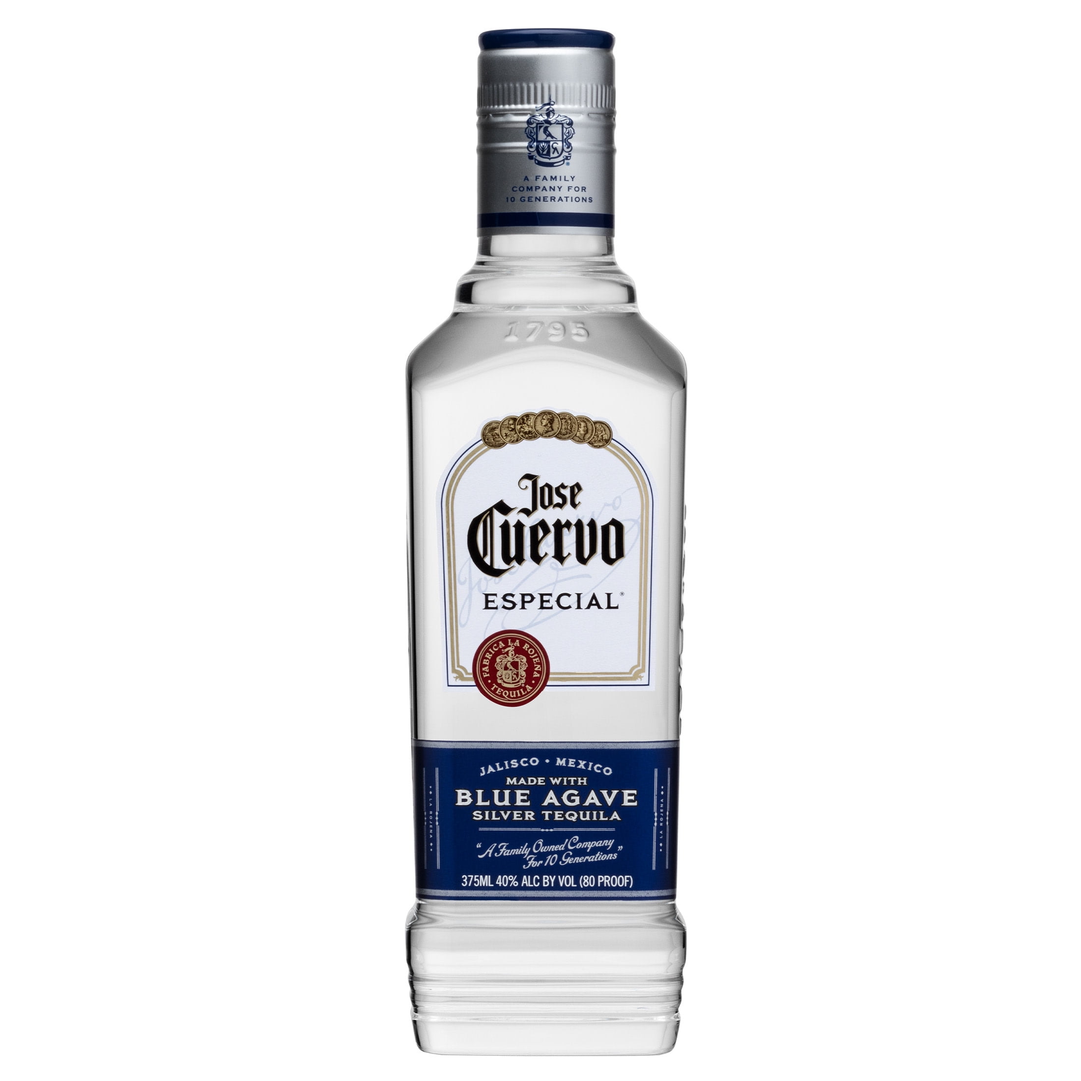 Jose Cuervo Especial Silver Tequila, 375 ml Glass Bottle, 40% ABV