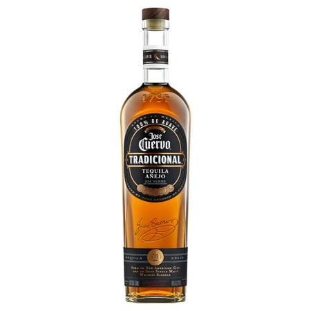 Jose Cuervo Tradicional Añejo Tequila, 40% ABV, 80 Proof, 1 Count, 750 ml Glass Bottle